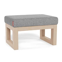 Joya Ottoman - Pepper Grey / Maple