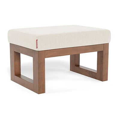 Joya Ottoman - Sand / Walnut