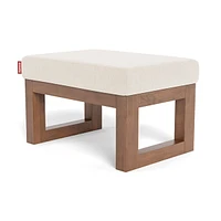 Joya Ottoman - Sand / Walnut