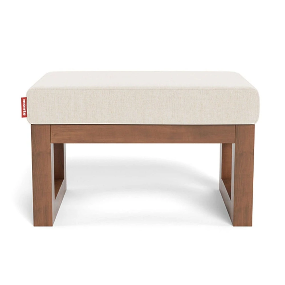 Joya Ottoman - Sand / Walnut