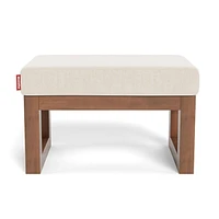 Joya Ottoman - Sand / Walnut
