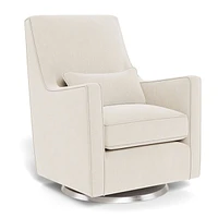 Fauteuil Berçant et Pivotant Luca - Dune / Argent