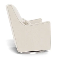 Fauteuil Berçant et Pivotant Luca - Dune / Argent