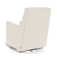 Fauteuil Berçant et Pivotant Luca - Dune / Argent