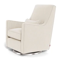 Fauteuil Berçant et Pivotant Luca - Dune / Argent