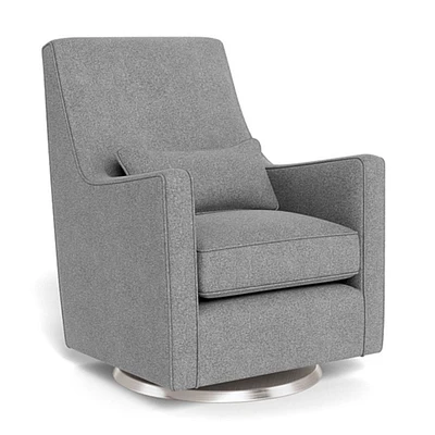 Fauteuil Berçant et Pivotant Luca - Pepper Gris / Argent