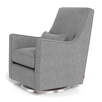 Fauteuil Berçant et Pivotant Luca - Pepper Gris / Argent