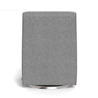 Fauteuil Berçant et Pivotant Luca - Pepper Gris / Argent