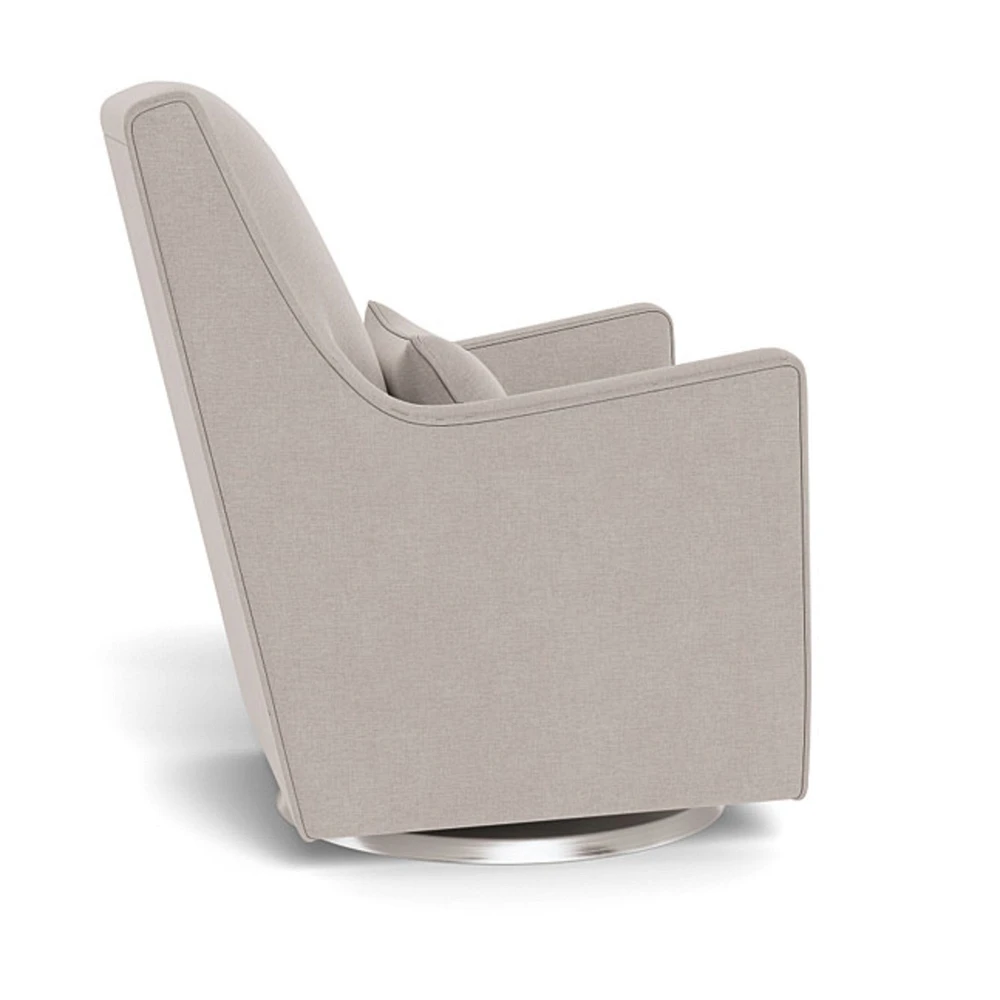 Fauteuil Berçant et Pivotant Luca - Sand / Argent