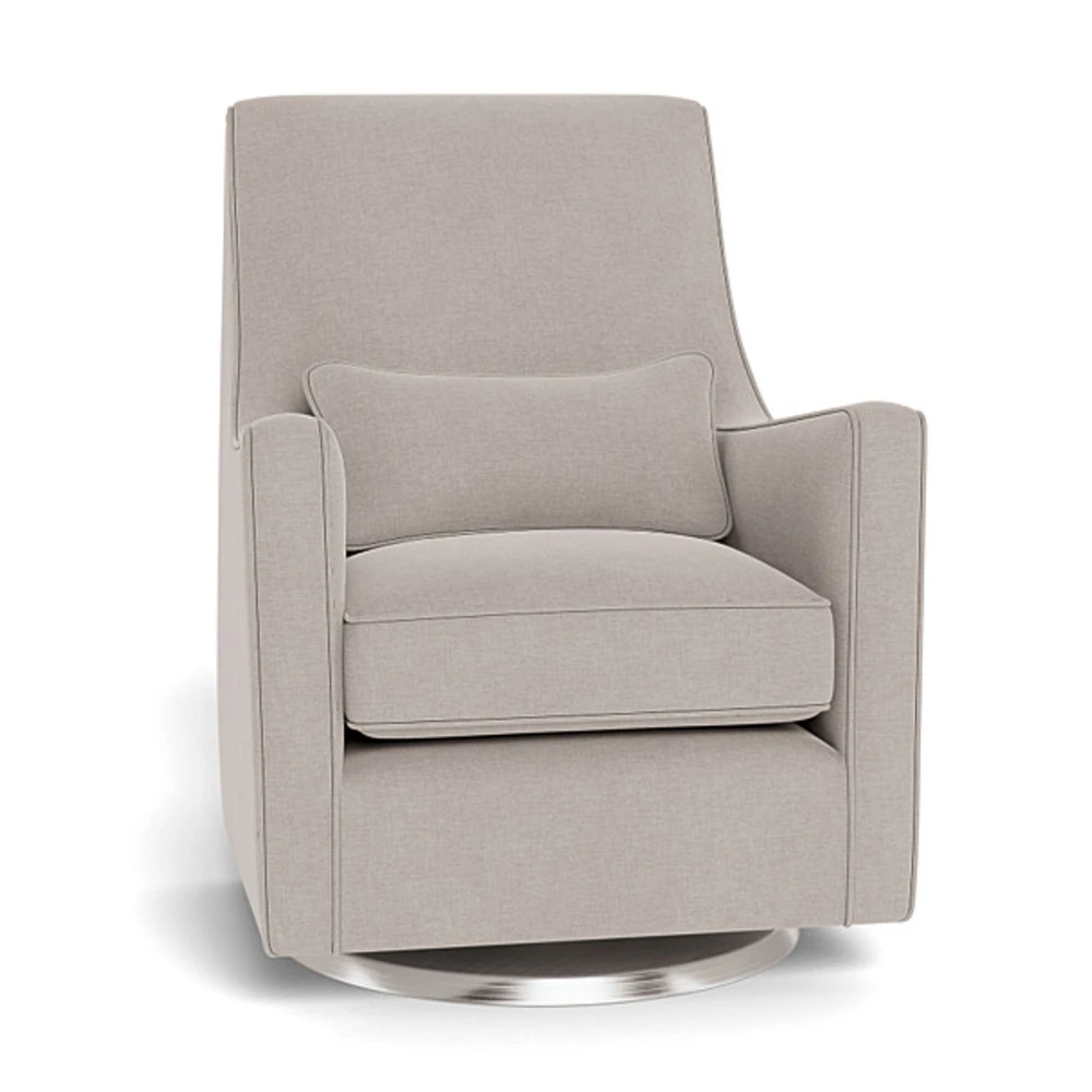 Fauteuil Berçant et Pivotant Luca - Sand / Argent