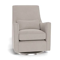 Fauteuil Berçant et Pivotant Luca - Sand / Argent