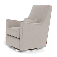 Fauteuil Berçant et Pivotant Luca - Sand / Argent