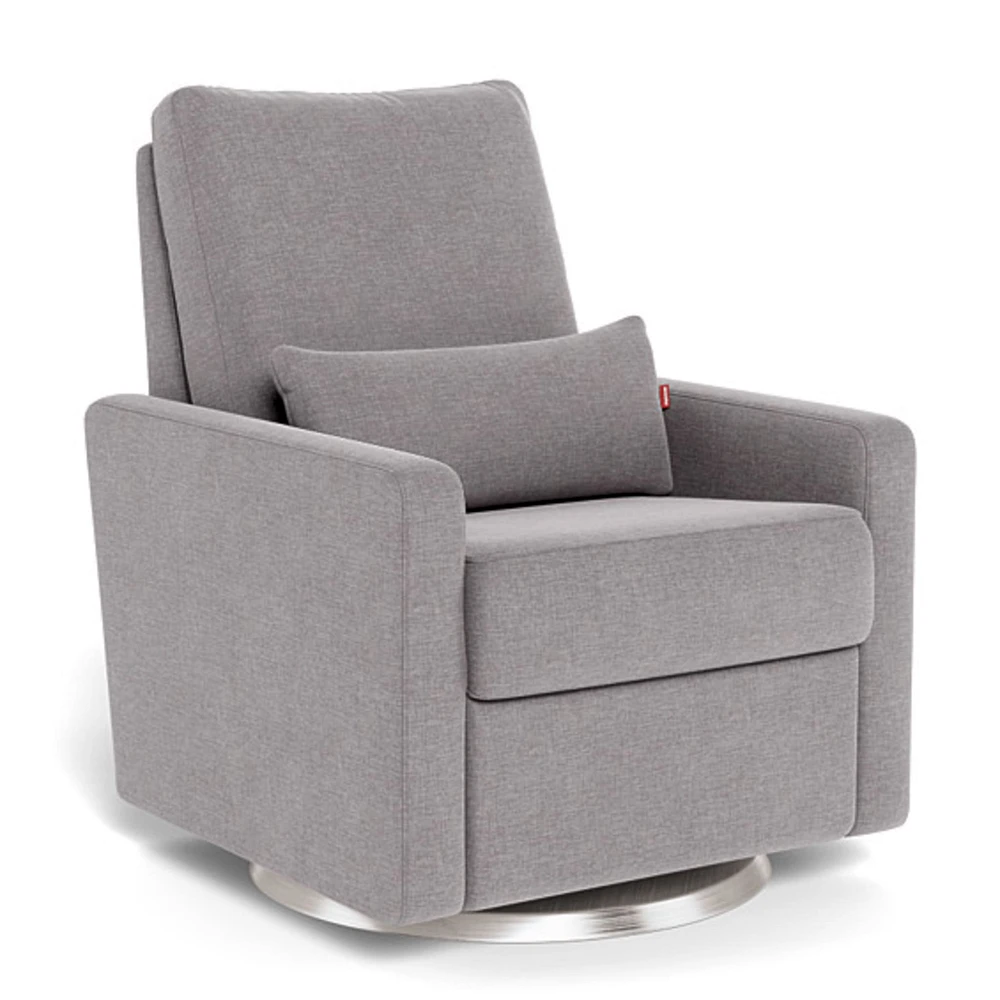 Matera Rocking, Swivel and Reclining Armchair - Pebble / Steel