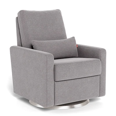 Matera Rocking, Swivel and Reclining Armchair - Pebble / Steel