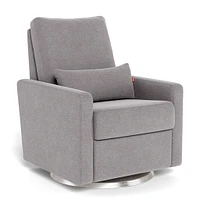 Matera Rocking, Swivel and Reclining Armchair - Pebble / Steel