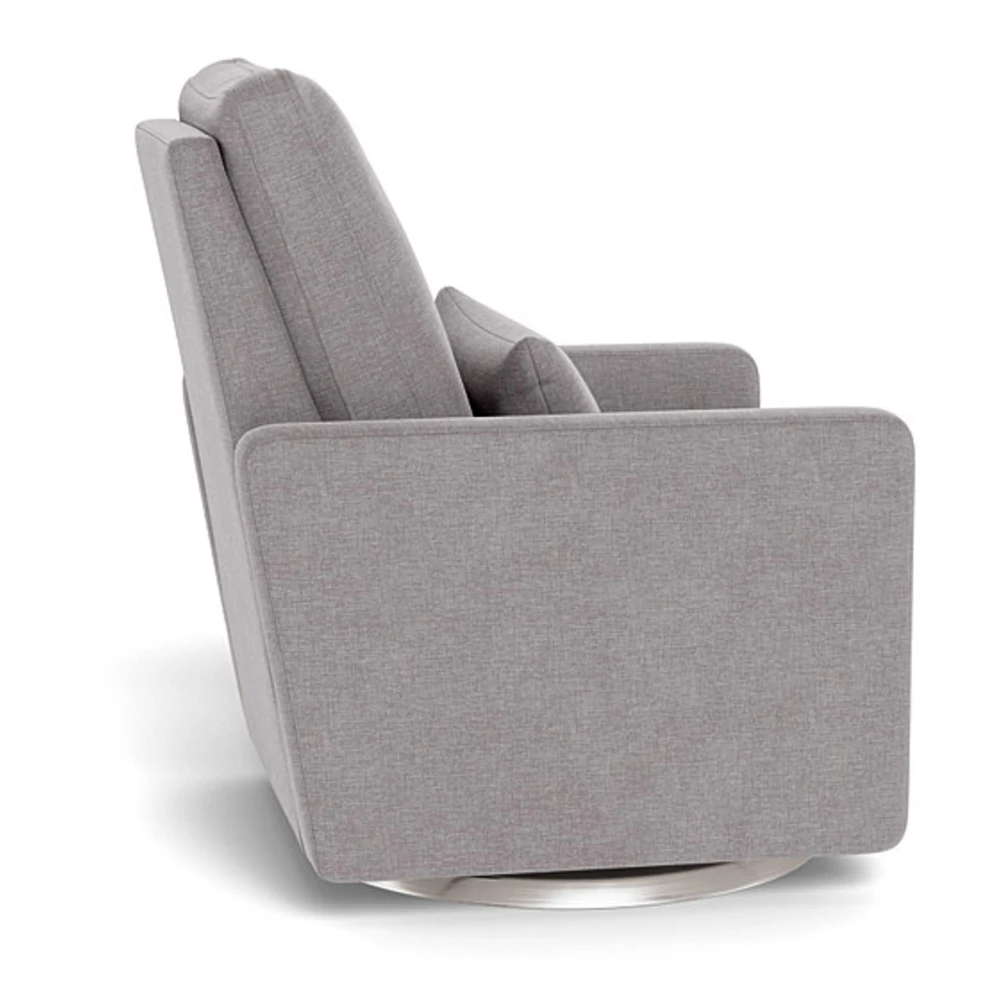 Matera Rocking, Swivel and Reclining Armchair - Pebble / Steel