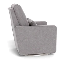 Matera Rocking, Swivel and Reclining Armchair - Pebble / Steel