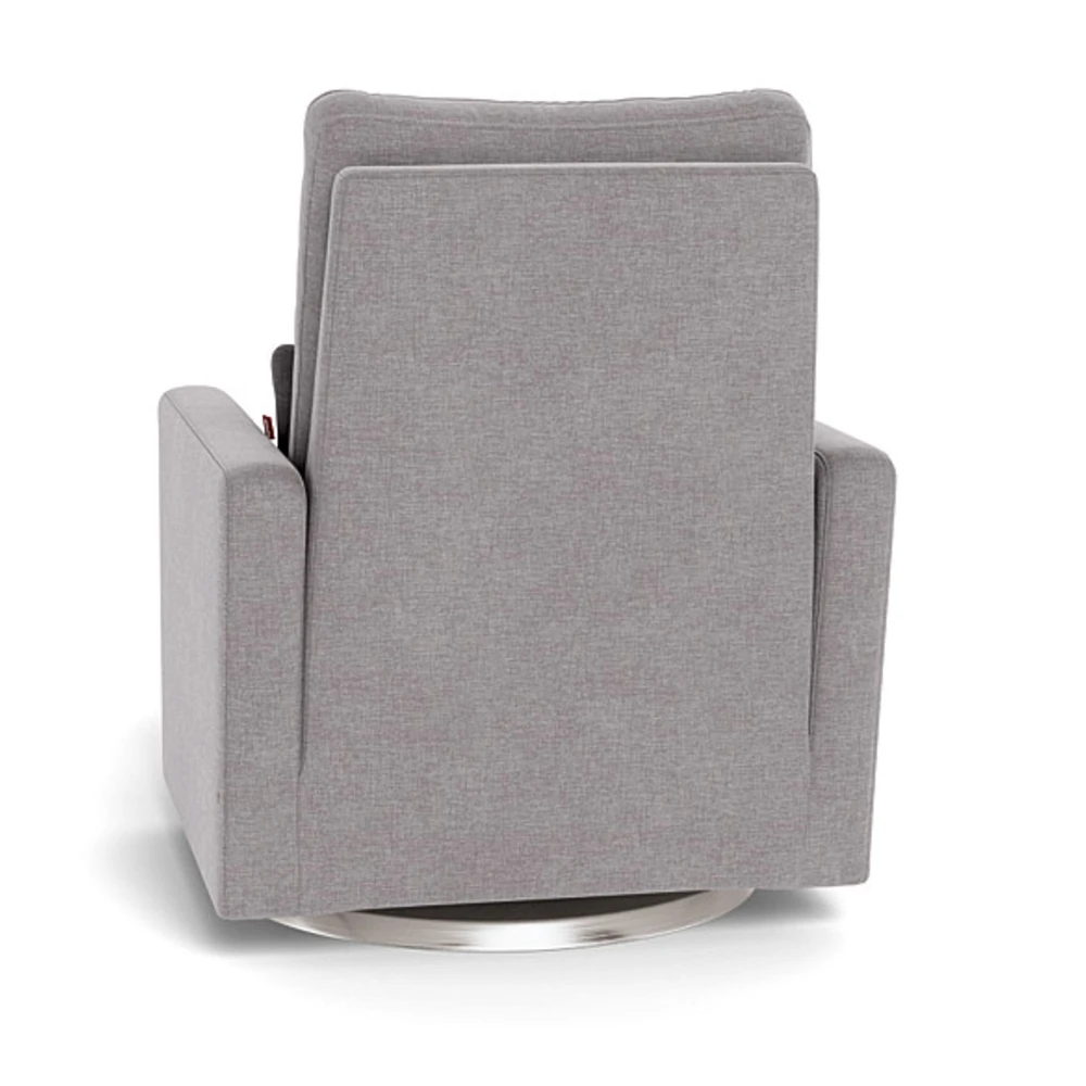 Matera Rocking, Swivel and Reclining Armchair - Pebble / Steel