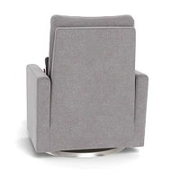 Matera Rocking, Swivel and Reclining Armchair - Pebble / Steel