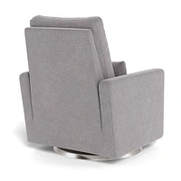 Matera Rocking, Swivel and Reclining Armchair - Pebble / Steel
