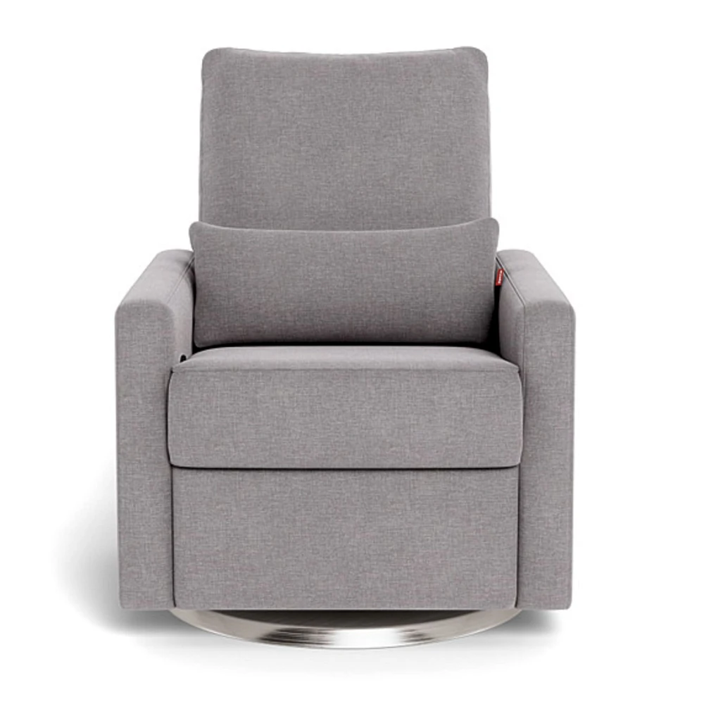 Matera Rocking, Swivel and Reclining Armchair - Pebble / Steel