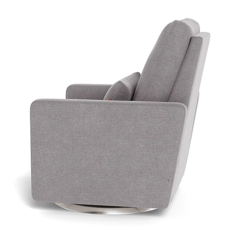 Matera Rocking, Swivel and Reclining Armchair - Pebble / Steel