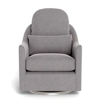 Nessa Rocking and Swivel Glider - Pebble / Steel