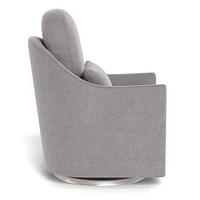 Nessa Rocking and Swivel Glider - Pebble / Steel