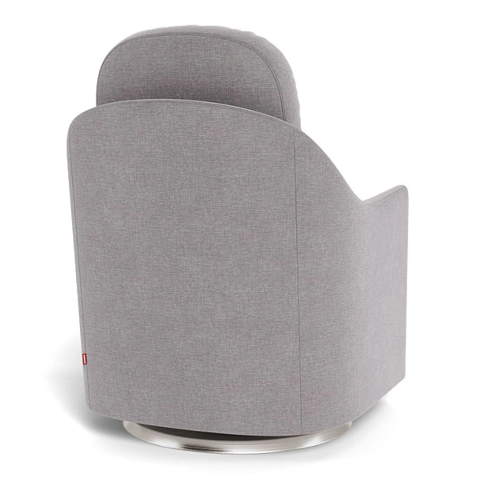 Nessa Rocking and Swivel Glider - Pebble / Steel