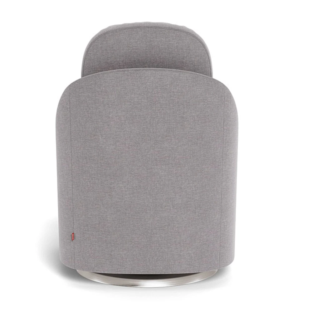 Nessa Rocking and Swivel Glider - Pebble / Steel