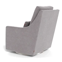 Fauteuil Berçant et Pivotant Vera - Pebble Gris / Argent