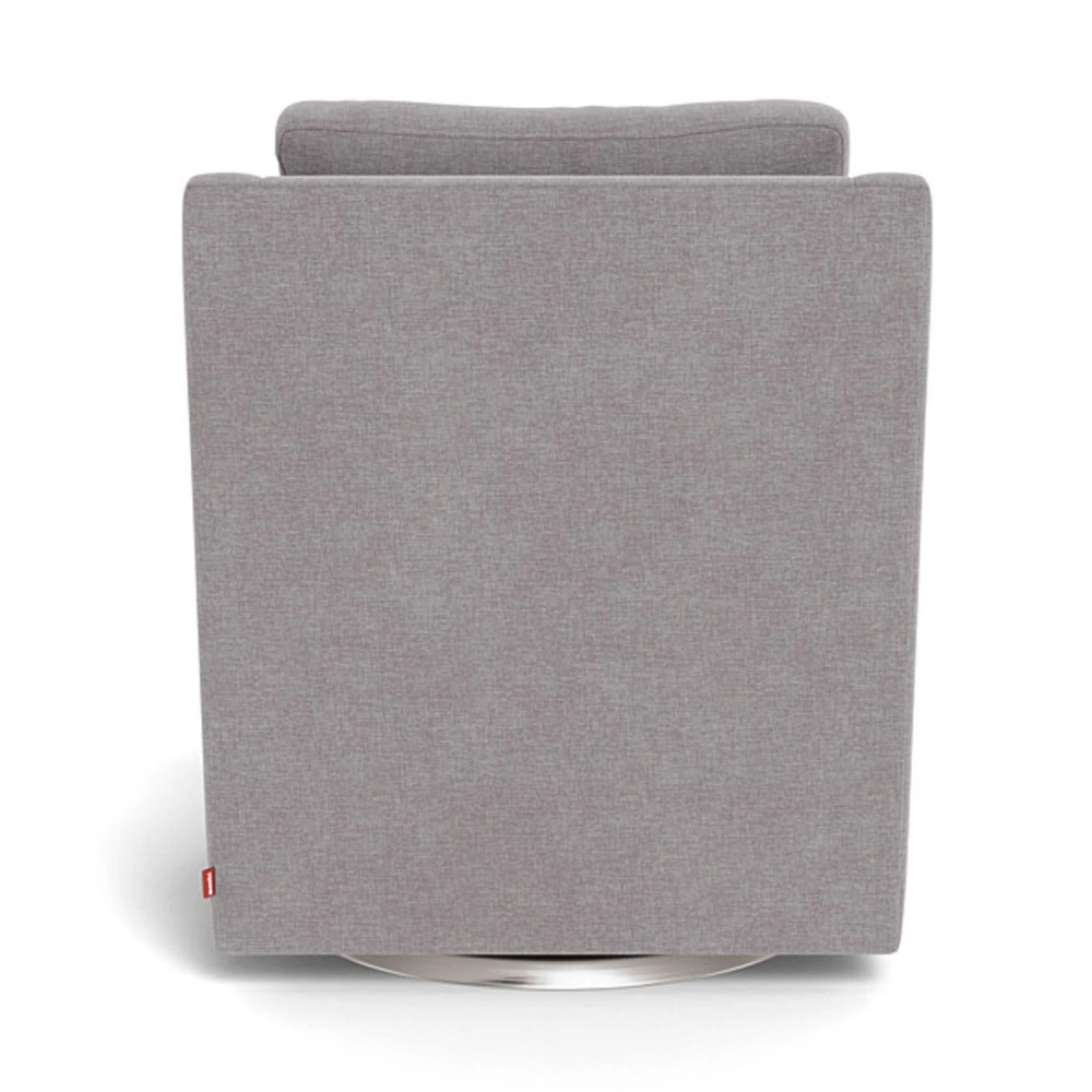 Fauteuil Berçant et Pivotant Vera - Pebble Gris / Argent