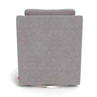 Fauteuil Berçant et Pivotant Vera - Pebble Gris / Argent