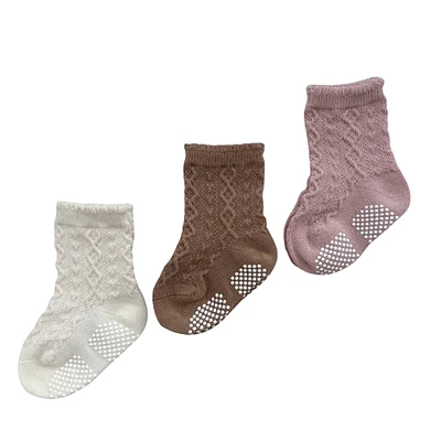 Beige 3-Pack Socks Sizes 6-36m