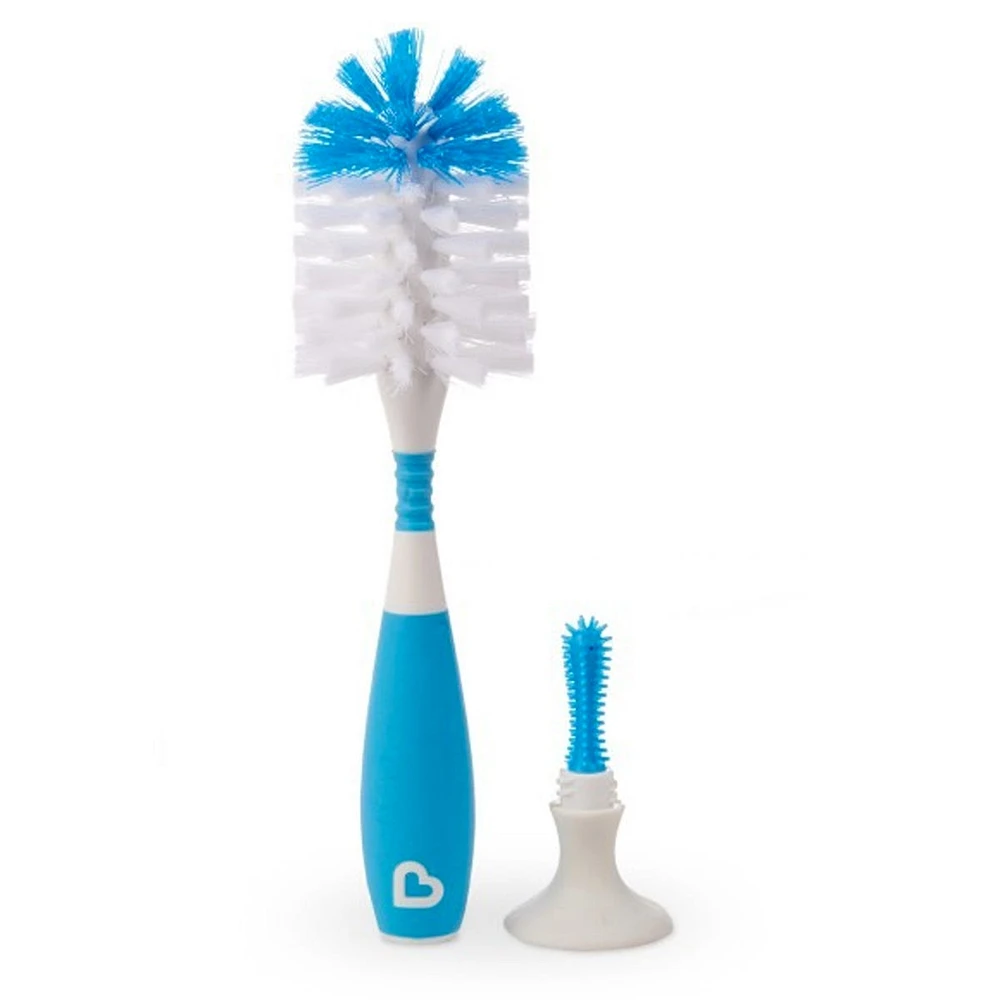 Brosse à Biberon 2 en 1 - Bleu