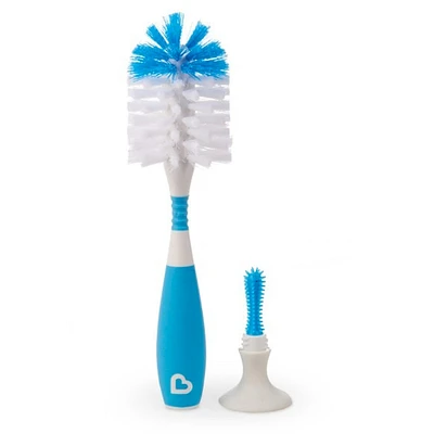Brosse à Biberon 2 en 1 - Bleu