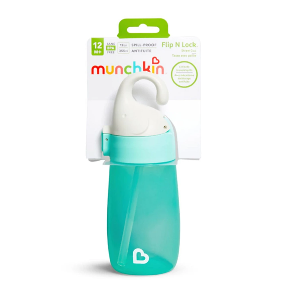 Flip N Lock™ Elephant Straw Cup 12oz