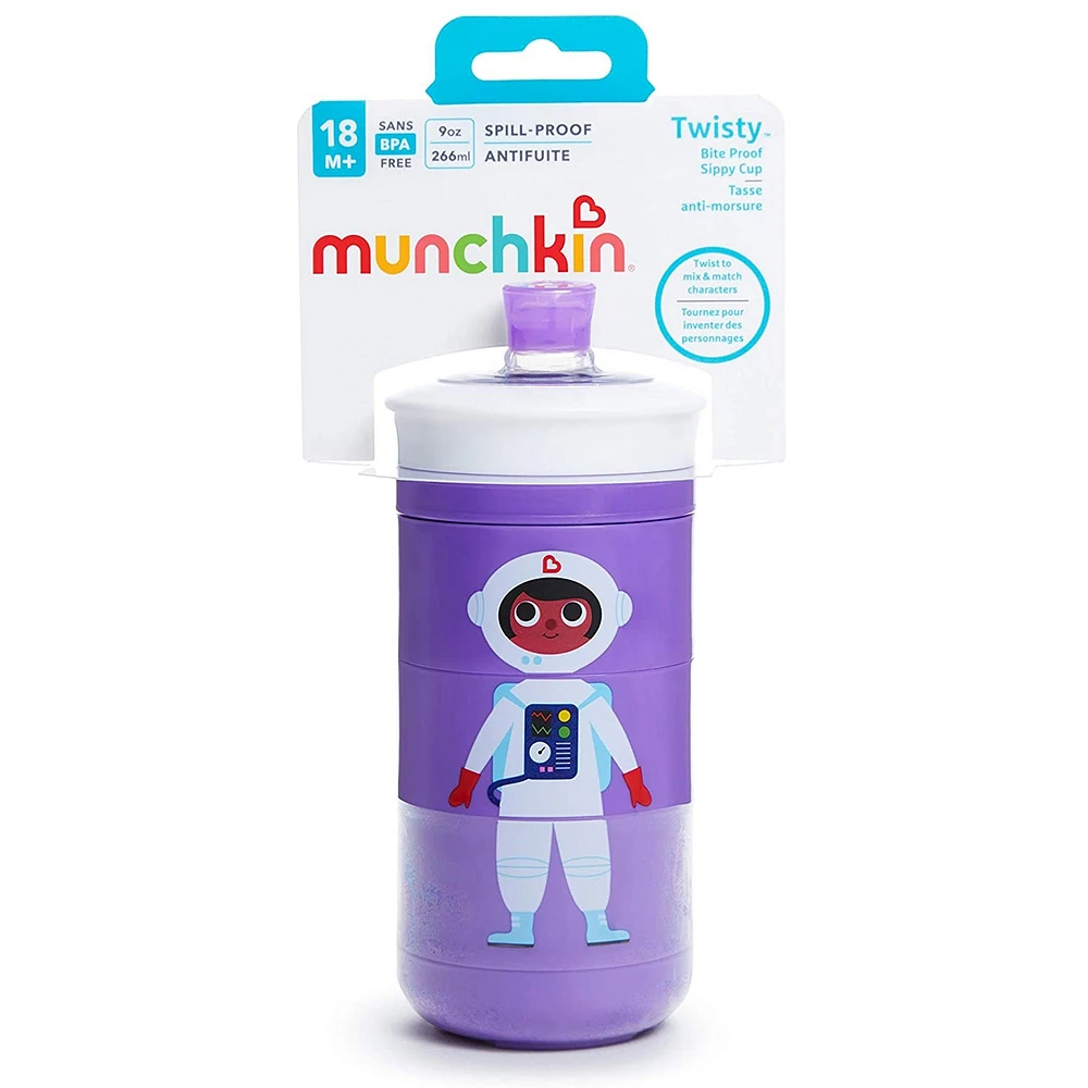 Twisty Bite Proof Sippy Cup 9oz - Purple