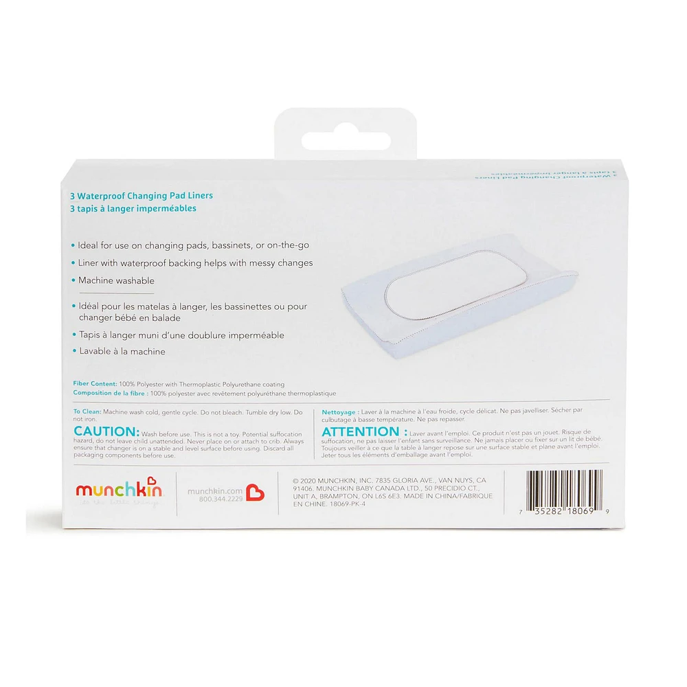 Waterproof Changing Pad Liners 3-Pack