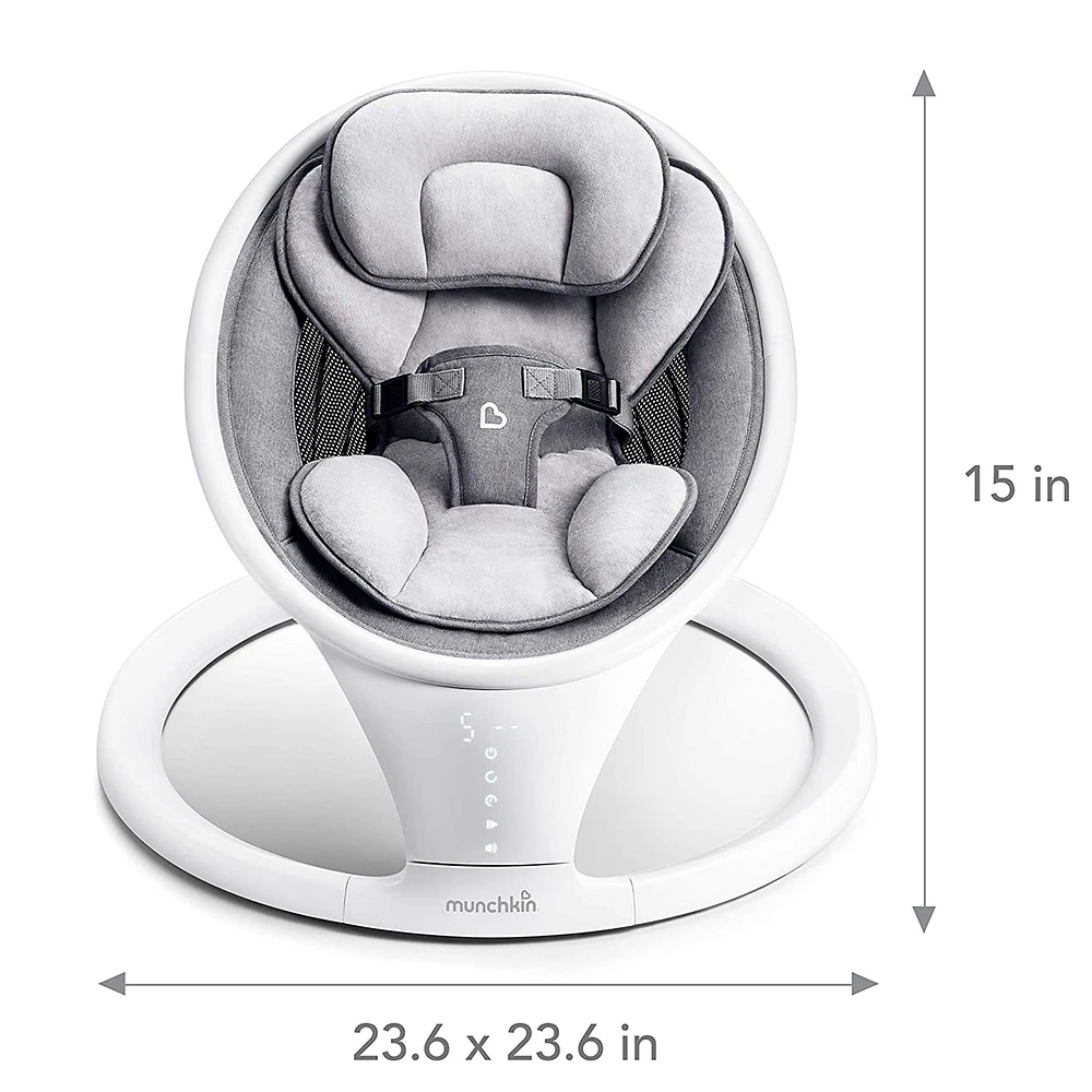 Munchkin Bluetooth Enabled Baby Swing - Grey