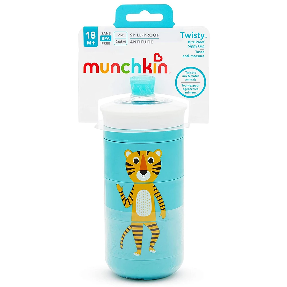 Tasse Twisty 9oz - Animaux Bleus