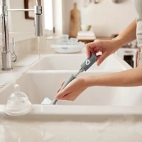 Brosse à Biberon 2-en-1 Ventouse Bristle™ - Gris