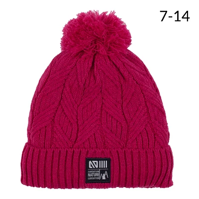 Tuque Tricot Rose  2-14ans