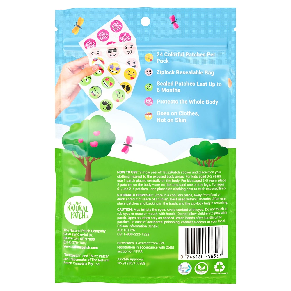 BuzzPatch - Mosquito Repellent Stickers