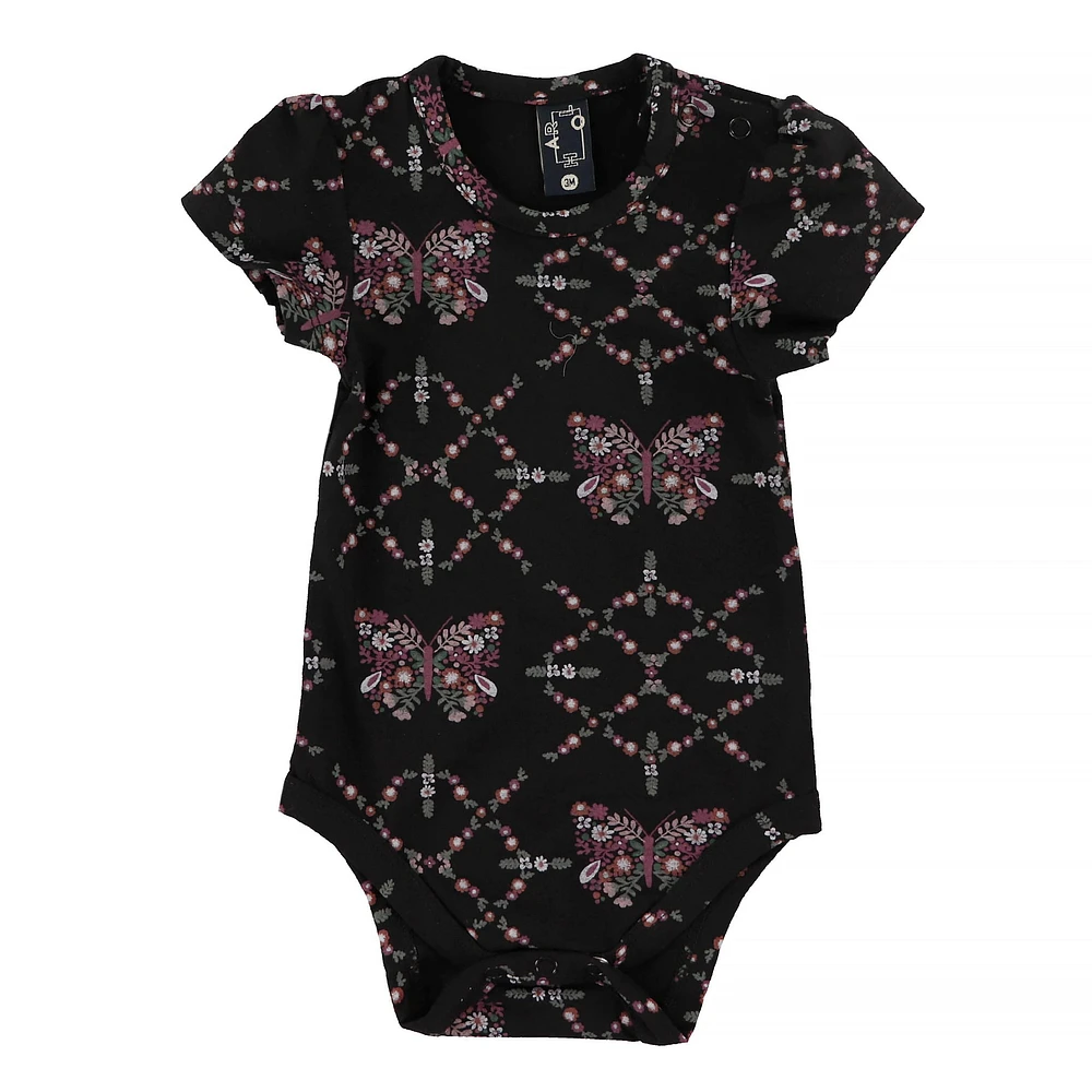 Butterflies Print Bodysuit3-24
