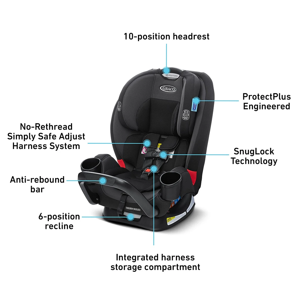 Siège d'Auto TrioGrow Snuglock 3-en-1 - Prescott