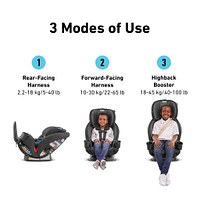 Siège d'Auto TrioGrow Snuglock 3-en-1 - Prescott