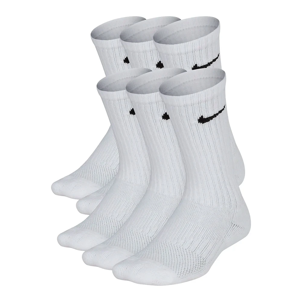 Bas Paquet de 6 Nike Crew Pointures 7E-10E