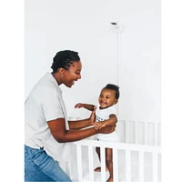 Pro Smart Wall Mount Baby Monitor - White