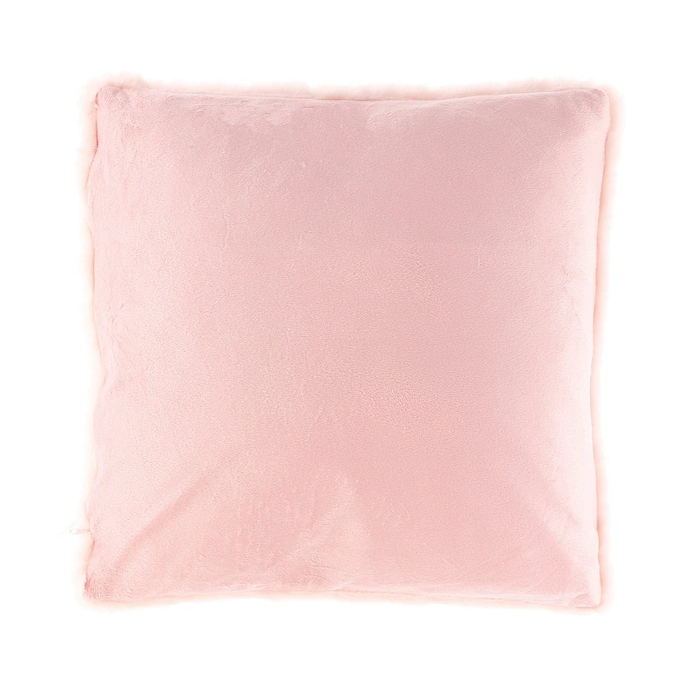 Fur Cushion - Pink